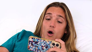 Big tits MILF stepmom sucks big dick