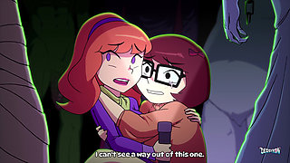 Mystery Bang - Velma and Daphne get gangbanged by cartoon monsters