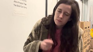 Walmart Wonders: Brunette's Public Tease Compilation