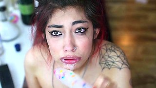ashleejuliet sloppy deep throat bj for daddy