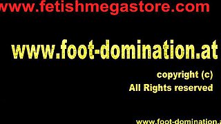Foot licking scene with charming honey from Foot Domination
