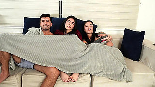 Best Friend Cuckold: Hot Latina La Rola Fucks Her Friend's Boyfriend in Homemade Movie Night