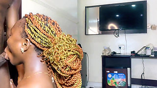 Deepthroating Long Thick BBC Before Fucks Me on the Sex Swing