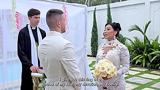 Cheating Bride Fucks the Priest on Her Wedding Day- Mariana Martix