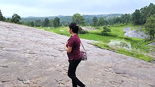 Permi Pooja Indian Bhabhi Outdoor Sex with Devar in Jungle - Desi Village Big Natural Tits Story