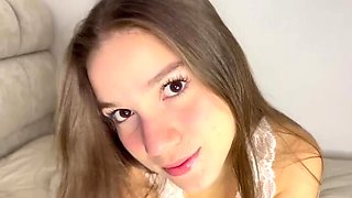 Blonde Stepsister MajoBlonde Fucked Hard By Husband - Amateur POV Blowjob