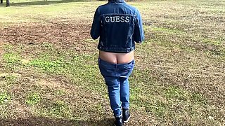 Latin bareback amateur fucked in ass outdoors