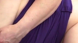 Horny Mature Lady Scarla La Faux Masturbates with Her New Vibrator