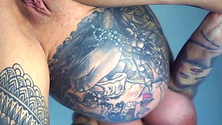 Big boobs milf masturbates with her dildo