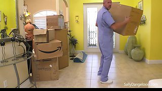 Two Men And A Fuck, The Moving Crew Is Here...sally Dangelo