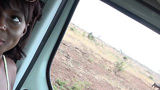 Safari with black African teen with sex