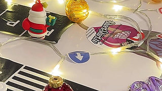 Two Girls One Rc Car to Play with in Shortest Short Miniskirts and on High Heels with Stockings and Over Knee Socks