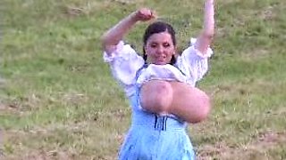 Babe shows off her big boobs and fucked