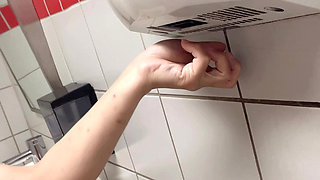 piss in toilet room hana cute