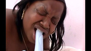 Two Black Lesbian Have Fun with Sex Toys