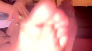 Maitresse Madelines solo foot fetish POV