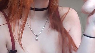 Amateur pantyhouse webcam teen strips and strokes her vagina