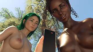Hot Threesome with My Step Sister and Her Friend - 3D Hentai Game - Crush