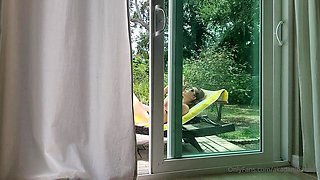 Euro amateur outdoor masturbation