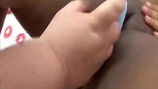 Extrem lesbian body licking dildo playing