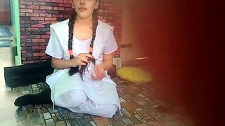 Indian high schooler gets fucked by a classmate to lose her V-card