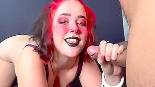 Sticking A Buttplug In My Pawg Goth Gf And Giving Her A Facial - Vanessa Strawberry