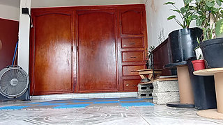 My mother-in-law told me that she cleaned the room in a thong