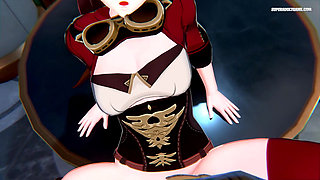 Uncensored Japanese Princess Taking A Huge Load On Her Face ( 3D Animation )