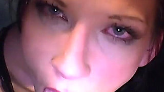 Gangbang with many cocks and cum in mouth for Aymie Eng Part II