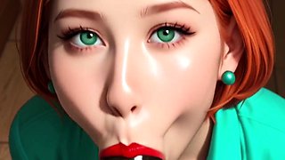 Stunning redhead brunette blonde pov blowjobs in hut beach