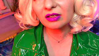 ASMR slowly lipstick tease