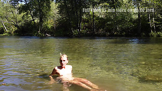 Sexy Blonde Gets Pussy Eaten and Covered in Cum Outdoors