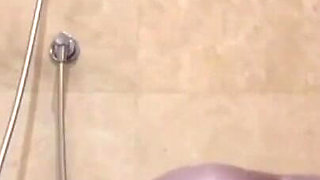 Elena Riding Her Fat Big Dildo in the Shower While Thinking About Stepdad