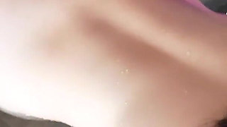 Petite Shy Chinese Girl Gives Blowjob to Big White Cock in Public Onsen