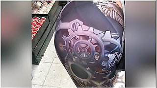 See Through Designer Leggings Pink Panties Xmas Shopping