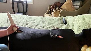 Blonde amateur MILF pov toys fingering shaved cunt