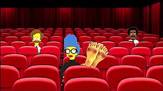 Hot Milf Mrs. Simpson Teases with Dirty Feet - Foot Fetish JOI & Cartoon Parody