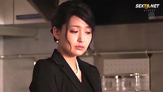 Japanese Widow Just After Funeral