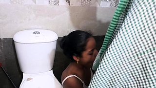 Indian girl sucking dick and bending over to take cock