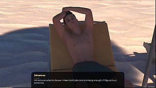 No more cash #1: Johannes fell on Tris and his dick slipped out