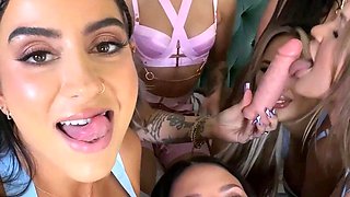 Group sex for hot lesbians