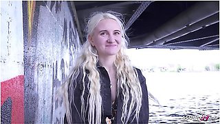 Skinny Blonde Teen Daruma Rai Pickup For Casting Fuck In Berlin