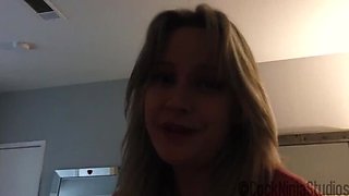 Blonde Step Mom Gives Step Son A Hot Blowjob - POV Sex With Big Tits MILF