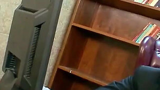 Hot secretary lets her boss fuck her for a raise