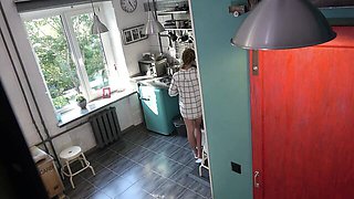 Captivating sweet thing's blowjob action