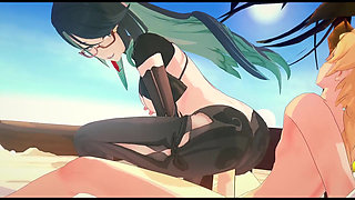 Genhin Impact - Xianyun Craves Big Black Cock After Getting Bored of Average Dick - 3D Hentai Animation