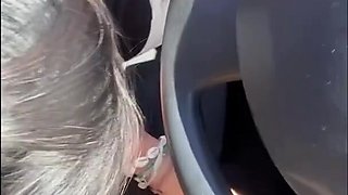 Horny asian girl teases my cock with her hands and mouth in the car, then gets out and begs me to pound her doggystyle