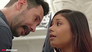 Stepdaddy Pounds Teen 18+ Stepdaughter Sweet Pussy Again