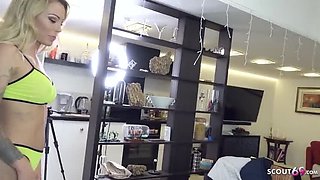 Blonde MILF Isabelle Deltore Chats Before Hard Deep Throat Fuck