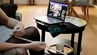 CBT and Frustrating My Slave with My Pantyhose and Heels: Female Domination - Live Cam Replay - Mistress Julia